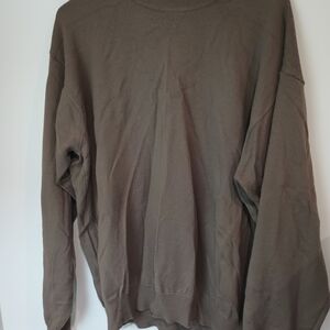 Preswick & Moore Men's Crewneck Sweater in Brown
